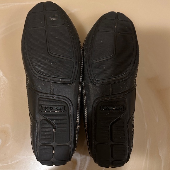 Rockport Womens 8,5 Black Leather Slip on Loafers - Picture 9 of 9